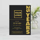 25e Jubileum Celebration Business logo Kaart (Staand voorkant)