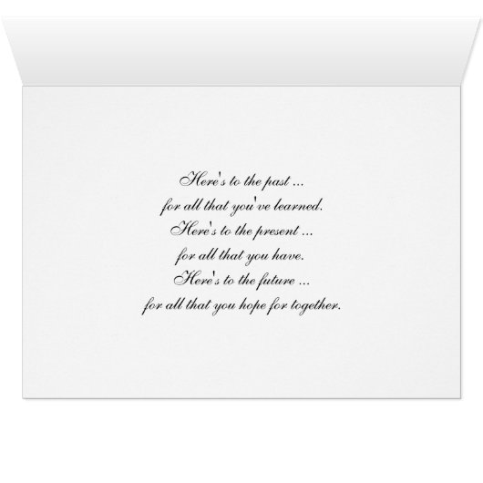 25e Jubileum Champagne en Rozen (Binenzijde Horizontaal (Onderkant))