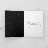 25e Jubileum Champagne Toast Kaart (Binnen)