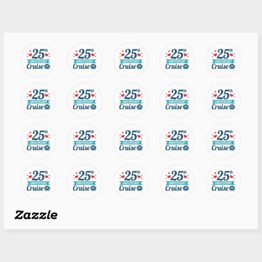 25e jubileum Cruise Ronde Sticker (Vel)