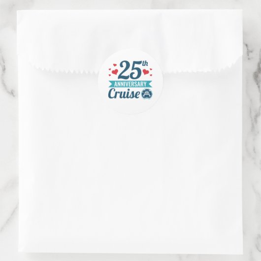 25e jubileum Cruise Ronde Sticker (Tas)