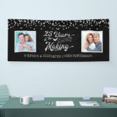 25e Jubileum Dan & nu Foto's Zilveren Confetti Spandoek (Beurs)
