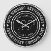 25e jubileum diamanten tekst grote klok (Voorkant)