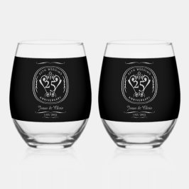 25e Jubileum Drinkware Set Wijnglas Zonder Voet