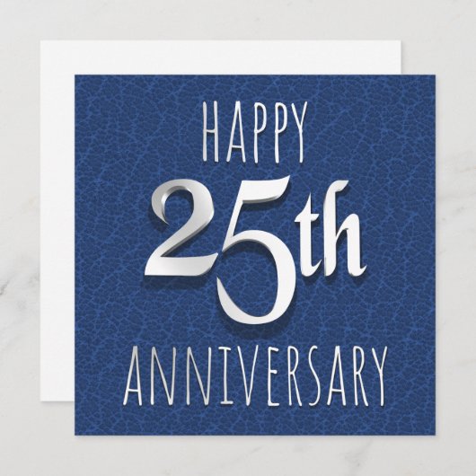 25e Jubileum Feestdagenkaart (Voorkant / Achterkant)