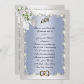 25e Jubileum feestuitnodiging elegant Kaart (Voorkant / Achterkant)