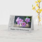 25e Jubileum, floreel, bijbelvers over liefde Kaart (Gele Bloem)