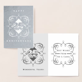 25e Jubileum Folie Kaart