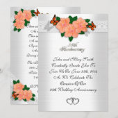 25e jubileum formele uitnodiging Hibiscus (Voorkant / Achterkant)