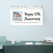 25e Jubileum Foto Silver Confetti Spandoek (Beurs)