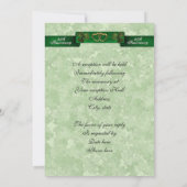 25e Jubileum gelofte verlenging Irish Invitation Kaart (Achterkant)