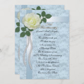 25e Jubileum gelofte verlenging Uitnodiging Witte (Voorkant / Achterkant)