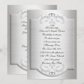 25e Jubileum gelofte vernieuwingsuitnodiging Kaart (Voorkant / Achterkant)