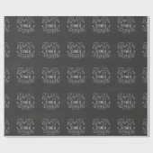 25e Jubileum Gift Chalk Hearts Cadeaupapier (Vlak)