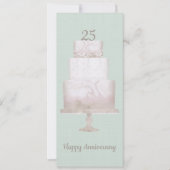 25e Jubileum - Groene linnen met aangepaste coatin Kaart (Voorkant)