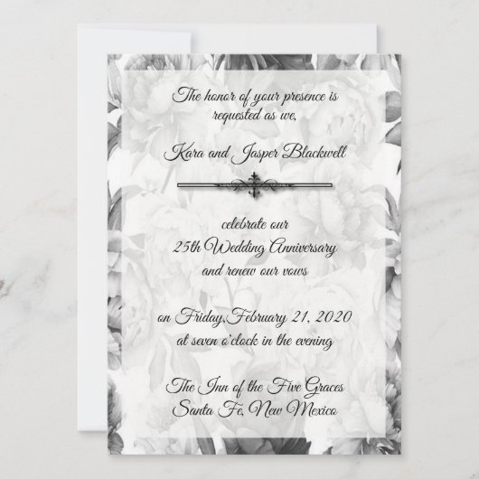 25e Jubileum herberging zwart-wit Kaart (Voorkant)