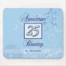 25e Jubileum in blauw en zilver
