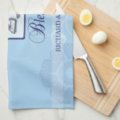 25e Jubileum in blauw en zilver Theedoek (Quarter Fold)