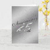 25e Jubileum (jubileumkaart) Kaart (Gele Bloem)