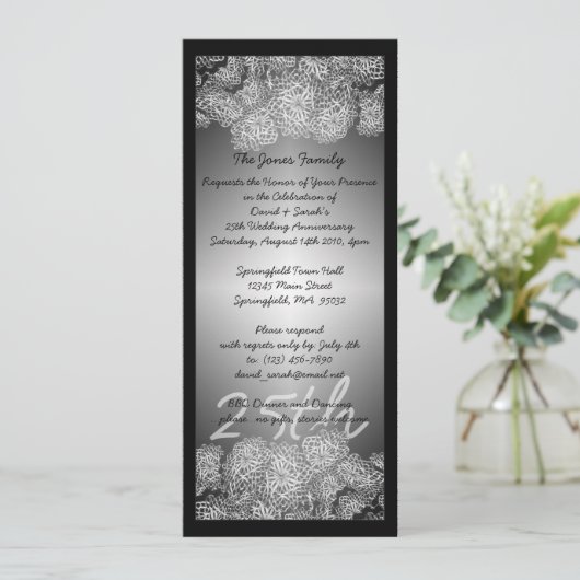 25e Jubileum Kaart (Staand voorkant)