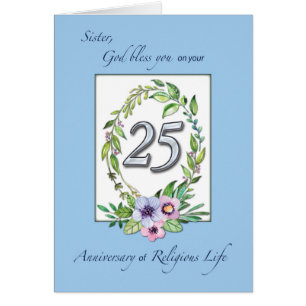 25e Jubileum katholieke Nun Wreath en Silver