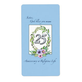 25e Jubileum katholieke Nun Wreath en Silver Etiket