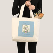 25e Jubileum katholieke Nun Wreath en Silver Grote Tote Bag (Voorkant (product))