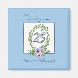 25e Jubileum katholieke Nun Wreath en Silver Magneet