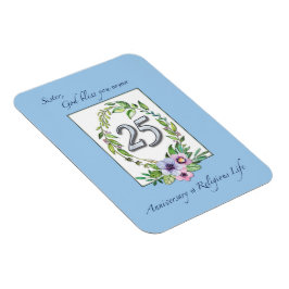 25e Jubileum katholieke Nun Wreath en Silver Magneet