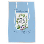 25e Jubileum katholieke Nun Wreath en Silver Medium Cadeauzakje (Voorkant)