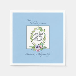 25e Jubileum katholieke Nun Wreath en Silver Servetten