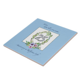 25e Jubileum katholieke Nun Wreath en Silver Tegeltje