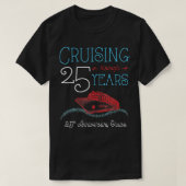 25e Jubileum kruist zijn en haar Matching Cou T-shirt (Design voorkant)