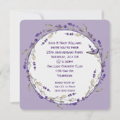 25e Jubileum Lavender Wreath Kaart (Achterkant)
