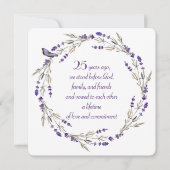 25e Jubileum Lavender Wreath Kaart (Voorkant)