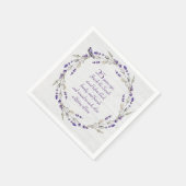 25e Jubileum Lavender Wreath Servet (Hoek)