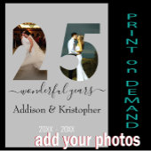 25e Jubileum Love Forever Photo Template Kaart