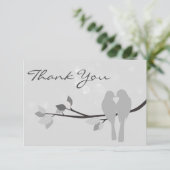 25e Jubileum Lovevogels Hartelijk dank Bedankkaart (Staand voorkant)