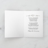 25e Jubileum met lampjes en sterren Kaart (Binnen)