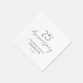 25e Jubileum Minimaal Servetten (Hoek)