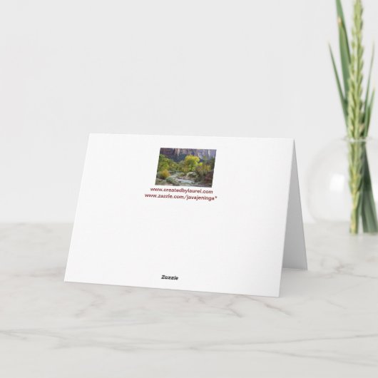 25e Jubileum Natuur Wenskaart Kaart (Achterkant)