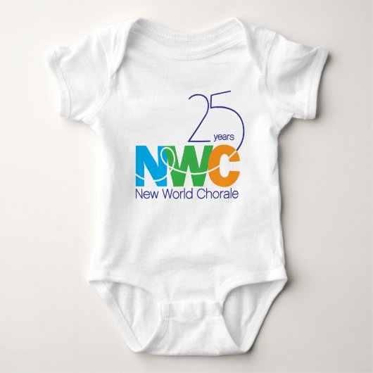 25e Jubileum New World Chorale Baby Body Suit Romper (Voorkant)