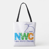 25e Jubileum New World Chorale Schoudertas Tote Bag (Achterkant)