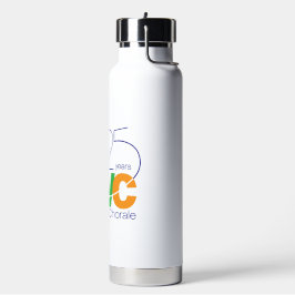 25e Jubileum NWC Waterfles met rietje