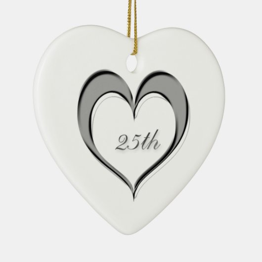 25e Jubileum Ornament hart (Rechts)