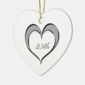 25e Jubileum Ornament hart (Links)