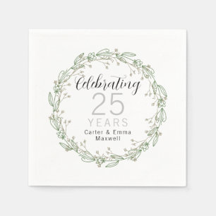 25e Jubileum Papier Napels Servet