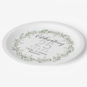 25e Jubileum Papieren Borden Bordje (Gekanteld)