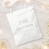 25e Jubileum Papieren feestzakken Bedankzakje (Geknipt)