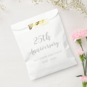 25e Jubileum Papieren feestzakken Bedankzakje (Gezegeld)